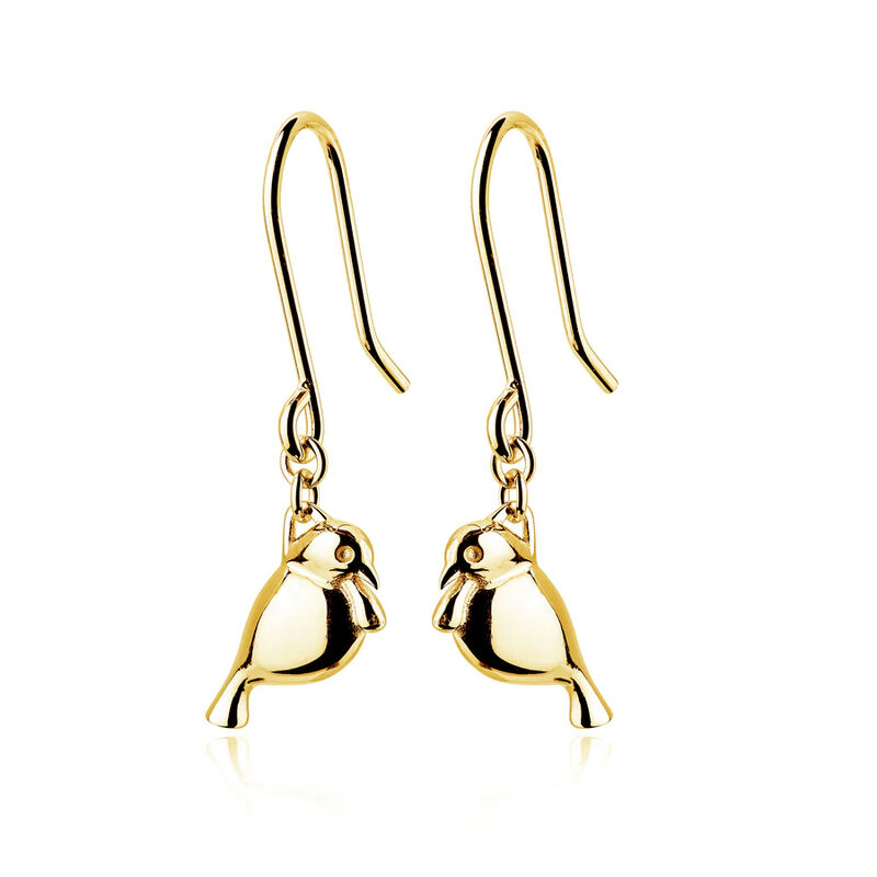 Boh Runga Tui Earrings Gold Plate image number 0